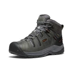 Keen Men's Flint II Waterproof Mid (Soft Toe) | Steel Grey/Tortoise Shell -Keen 0a5aa2cbdd6f678b113fe5f415db1b2df010ced6