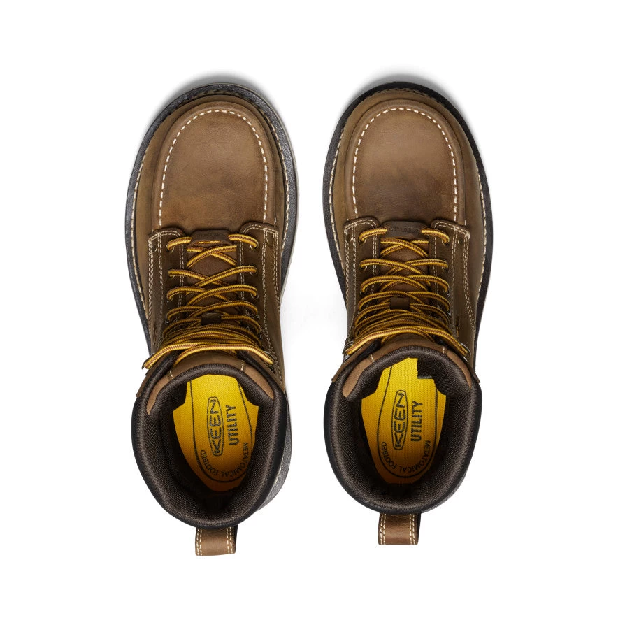 Keen Men's Cincinnati 8" Waterproof 90° Heel Boot (Carbon-Fiber Toe) | Belgian/Sandshell 6 Keen Men's Cincinnati 8" Waterproof 90° Heel Boot (Carbon-Fiber Toe) | Belgian/Sandshell - Image 4