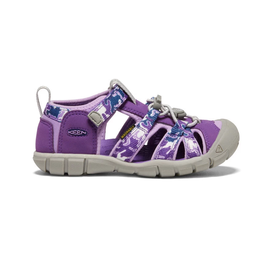 Keen Little Kids' Seacamp II CNX | Camo/Tillandsia Purple 3 Keen Little Kids' Seacamp II CNX | Camo/Tillandsia Purple