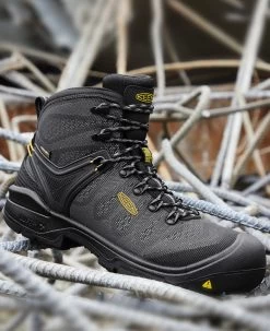 Keen Men's Dearborn 6" Waterproof Boot (Carbon-Fiber Toe) | Black/Steel Grey 14 Keen Men's Dearborn 6" Waterproof Boot (Carbon-Fiber Toe) | Black/Steel Grey -Keen 1025692 PDP LeftImage