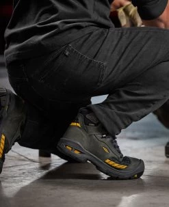 Keen Men's Troy 6" Waterproof Boot (Carbon-Fiber Toe) | Magnet/Black -Keen 1025697 PDP LeftImage