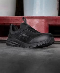 Keen Men's Vista Energy Shift ESD (Carbon-Fiber Toe) | Black/Black -Keen 1026371 PDP LeftImage