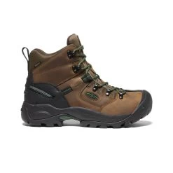 Keen Men's Pittsburgh Energy 6" Waterproof Boot (Carbon-Fiber Toe) | Cascade Brown/Greener Pastures