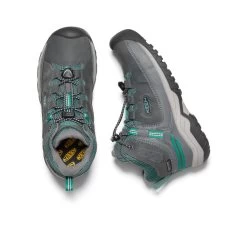 Keen Big Kids' Targhee Waterproof Boot | Steel Grey/Porcelain -Keen 28d5dd4743eb5eb1a71d7e9839f324fa25b5e648