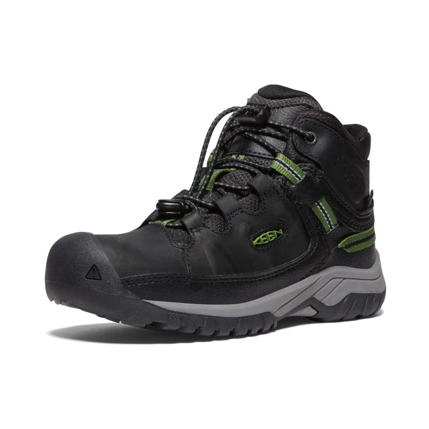 Keen Big Kids' Targhee Waterproof Boot | Black/Campsite 5 Keen Big Kids' Targhee Waterproof Boot | Black/Campsite - Image 3