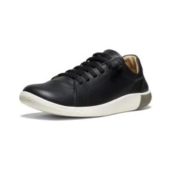 Keen Men's KNX Leather Sneaker | Black/Star White -Keen 4dc2c006f60af49c5cf1effc03e6ca983ce82107