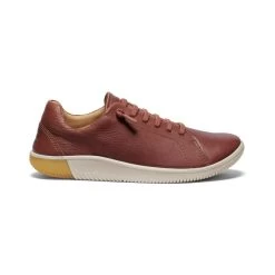Keen Women's KNX Leather Sneaker | Tortoise Shell/Plaza Taupe