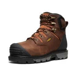 Keen Men's Camden 6" Waterproof Boot INT MET (Carbon-Fiber Toe) | Leather Brown/Black -Keen 563bea461d29d7f075df4d5646e3daf1a4d8574b