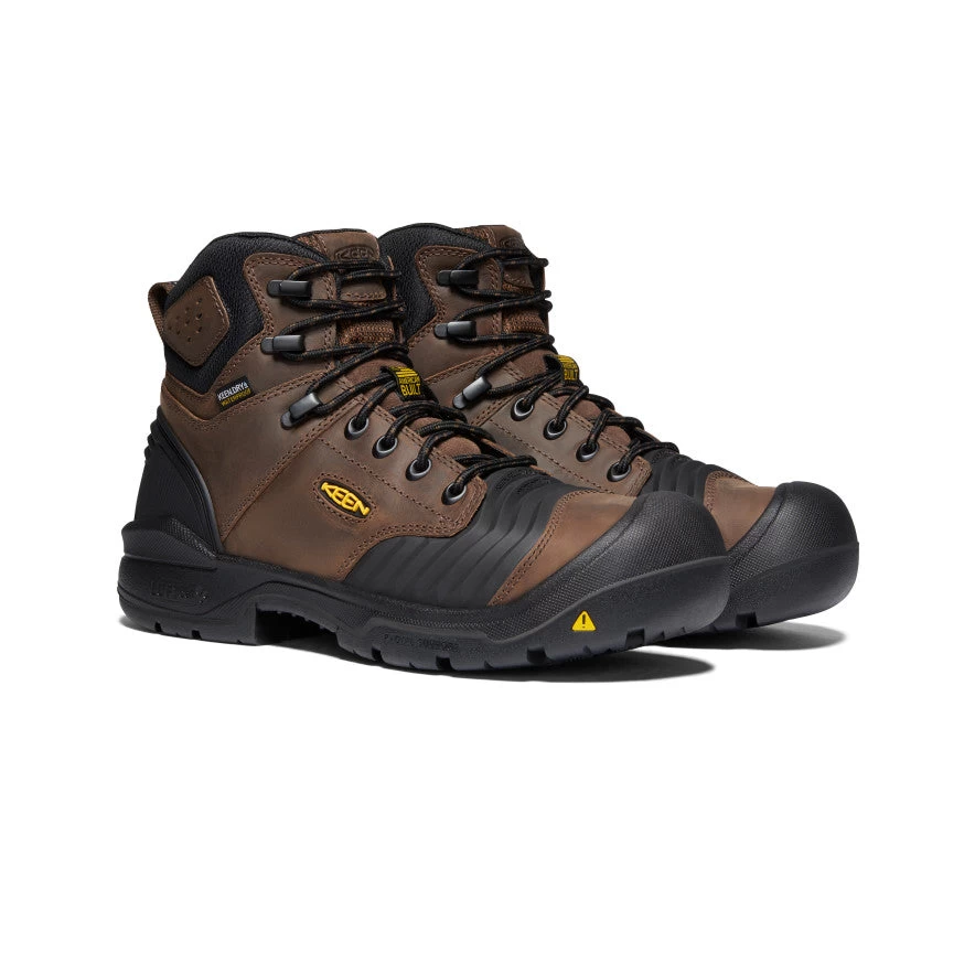 Keen Men's Portland 6" Waterproof Boot (Carbon-Fiber Toe) | Dark Earth/Black 4 Keen Men's Portland 6" Waterproof Boot (Carbon-Fiber Toe) | Dark Earth/Black - Image 2