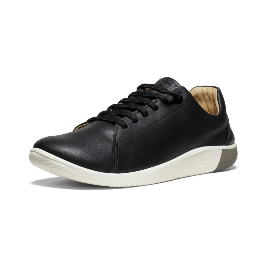 Keen Women's KNX Leather Sneaker | Black/Star White 5 Keen Women's KNX Leather Sneaker | Black/Star White - Image 3
