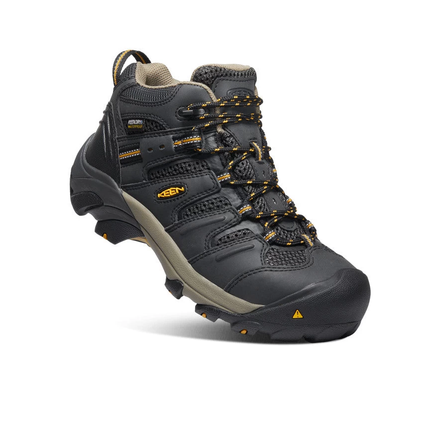 Keen Women's Lansing Waterproof Mid (Steel Toe) | Raven/Tawny Olive 5 Keen Women's Lansing Waterproof Mid (Steel Toe) | Raven/Tawny Olive - Image 3