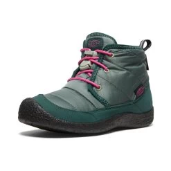 Keen Big Kids' Howser II Waterproof Chukka | Dark Forest/Fuchsia Purple -Keen 61d8abc5f6f94302e9851127919bb2afb6978604