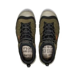 Keen Men's Targhee IV Wide Waterproof Hiking Shoe | Dark Olive/Gold Flame -Keen 6f7ad76cfea480b994bd3e127982bcd9e0f84994