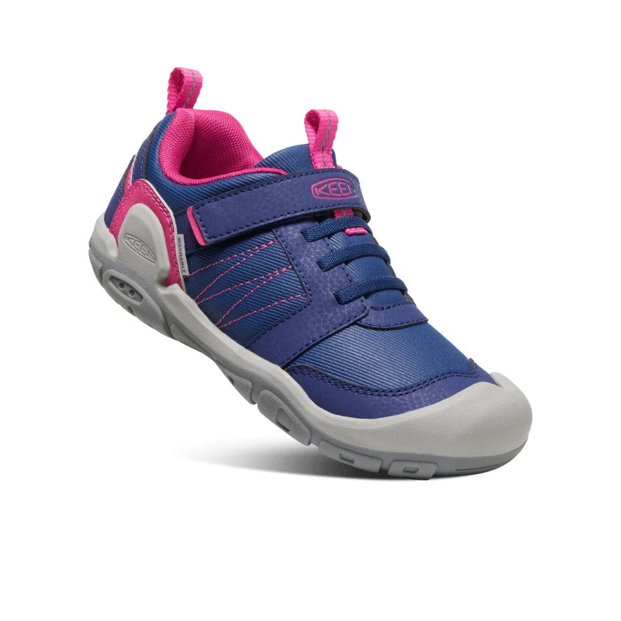 Keen Big Kids' Knotch Peak Sneaker | Blue Depths/Pink Peacock 5 Keen Big Kids' Knotch Peak Sneaker | Blue Depths/Pink Peacock - Image 3
