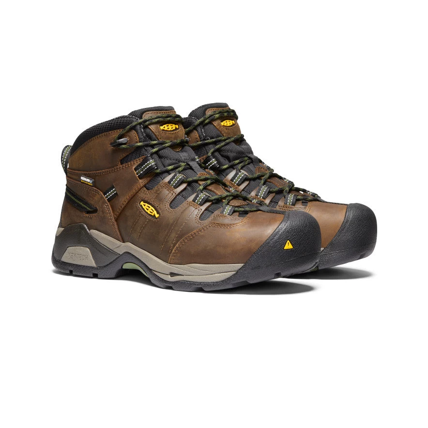 Keen Men's Detroit XT Waterproof Boot (Steel Toe) | Cascade Brown/Bronze Green 3 Keen Men's Detroit XT Waterproof Boot (Steel Toe) | Cascade Brown/Bronze Green - Image 2