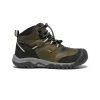 Keen Big Kids' Ridge Flex Waterproof Boot | Dark Olive/Dusky Citron