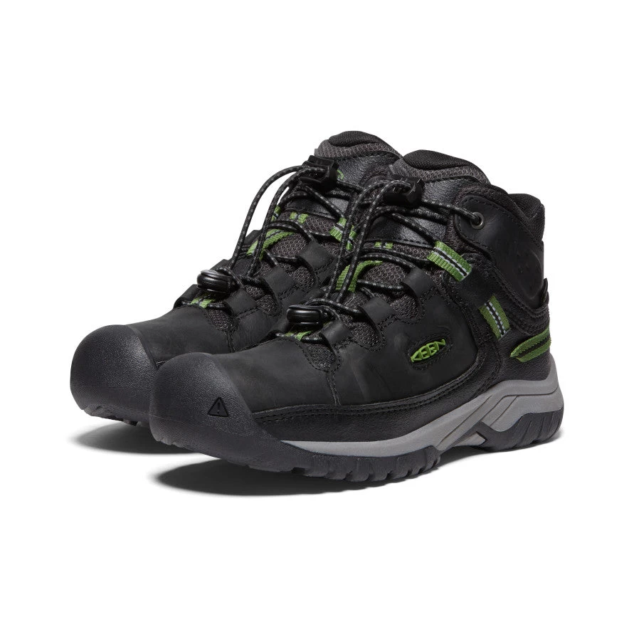 Keen Big Kids' Targhee Waterproof Boot | Black/Campsite 4 Keen Big Kids' Targhee Waterproof Boot | Black/Campsite - Image 2