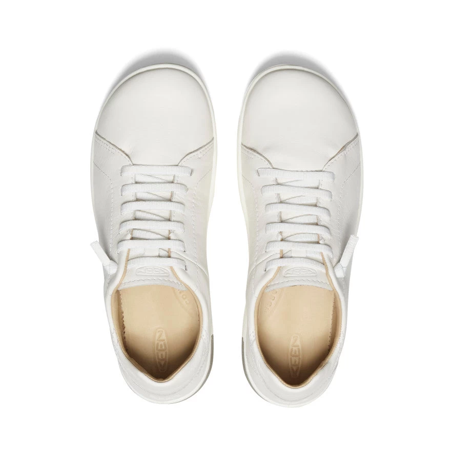 Keen Women's KNX Leather Sneaker | Star White/Star White 6 Keen Women's KNX Leather Sneaker | Star White/Star White - Image 4