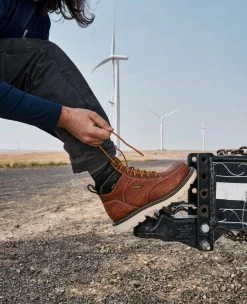 Keen Men's Cincinnati 6" Waterproof 90° Heel Boot (Soft Toe) | Tuscan Red/Sandshell -Keen KPD 234 Cincinnati90 1028284 Right Image