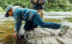 Keen Big Kids' Ridge Flex Waterproof Boot | Grey/Blue Tint -Keen RidgeFlexPDPLifestyle1Kids 3