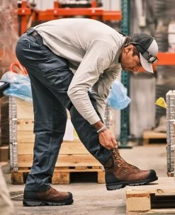 Keen Men's Camden 6" Waterproof Boot INT MET (Carbon-Fiber Toe) | Leather Brown/Black -Keen SDD 1014 Camden 1027690 Right Image