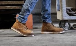 Keen Women's San Jose 6" Waterproof Boot (Aluminum Toe) | Almond/Gum -Keen SDD 496 PDP SanJose 1026369 Top Image