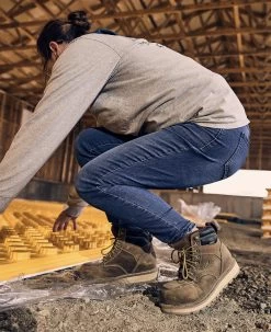 Keen Women's Cincinnati 6" Waterproof Boot (Carbon-Fiber Toe) | Belgian/Sandshell -Keen SDD 505 PDP Cincinnati 1023224 Right Image