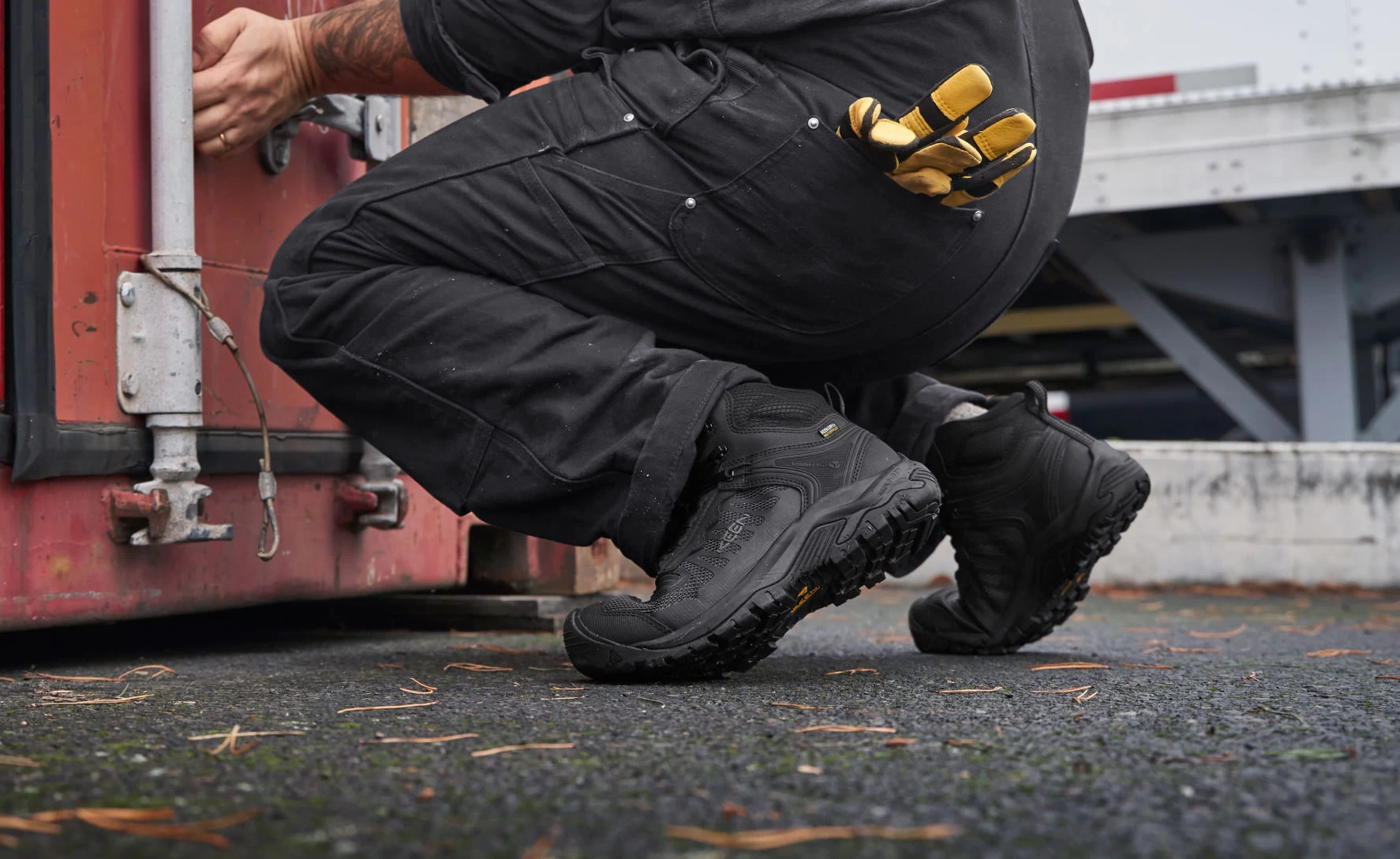 Keen Men's Reno KBF Waterproof Mid (Soft Toe) | Black/Black 9 Keen Men's Reno KBF Waterproof Mid (Soft Toe) | Black/Black - Image 7