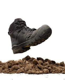 Keen Men's Independence 6" Waterproof Boot (Carbon-Fiber Toe) | Black/Black -Keen SDD 583 Independence 1026486 Left Image