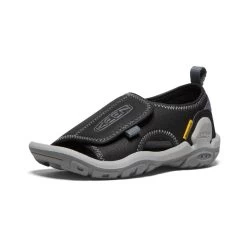 Keen Little Kids' Knotch River Open-Toe | Black/Steel Grey -Keen ac9246d224f95914fc1e38f7c31b26aff382f76e