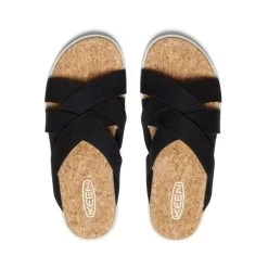 Keen Women's Elle Mixed Slide | Black/Birch -Keen b3c60c6d3a1c989ea0666aa49a09d2ec2bde17f1