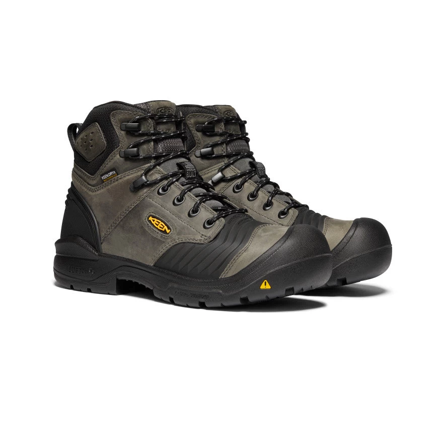 Keen Men's Portland 6" Waterproof Boot (Carbon-Fiber Toe) | Magnet/Black 4 Keen Men's Portland 6" Waterproof Boot (Carbon-Fiber Toe) | Magnet/Black - Image 2