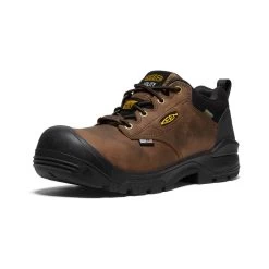 Keen Men's Independence Oxford Waterproof Shoe (Carbon-Fiber Toe) | Dark Earth/Black -Keen bacc5475ae8aa8513a84b7598bcd5bb02c25f26b