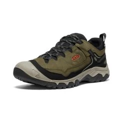 Keen Men's Targhee IV Wide Waterproof Hiking Shoe | Dark Olive/Gold Flame -Keen bbd0d9852ce4be11c87683dac89601785975c1a8
