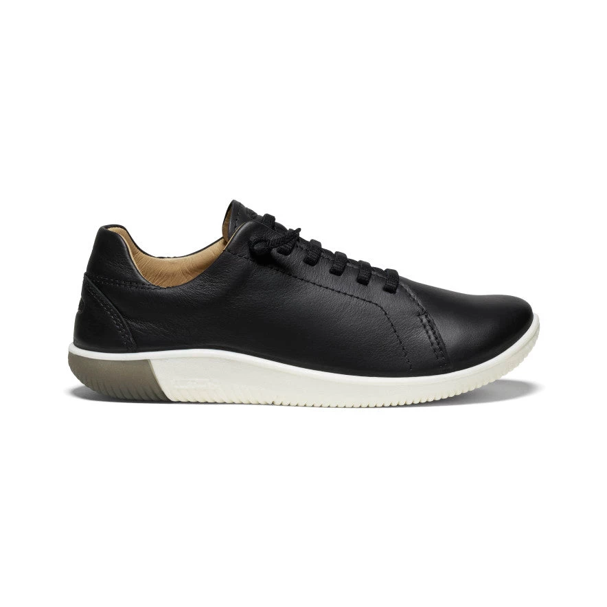 Keen Women's KNX Leather Sneaker | Black/Star White 3 Keen Women's KNX Leather Sneaker | Black/Star White