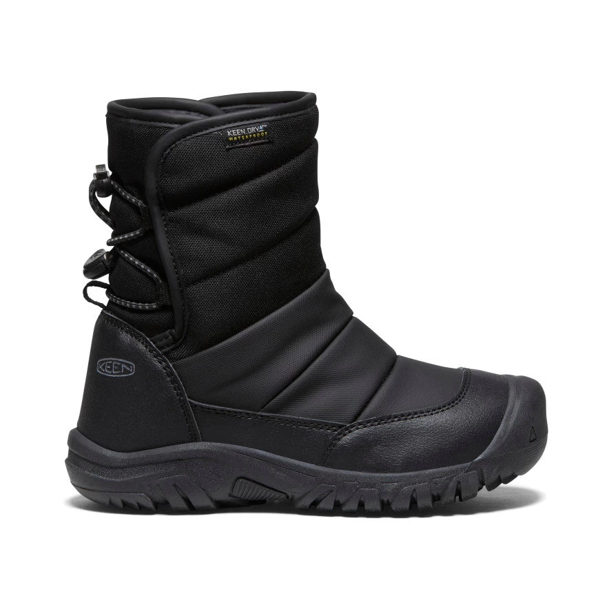 Keen Big Kids' Puffrider Waterproof Winter Boot | Black/Steel Grey 3 Keen Big Kids' Puffrider Waterproof Winter Boot | Black/Steel Grey