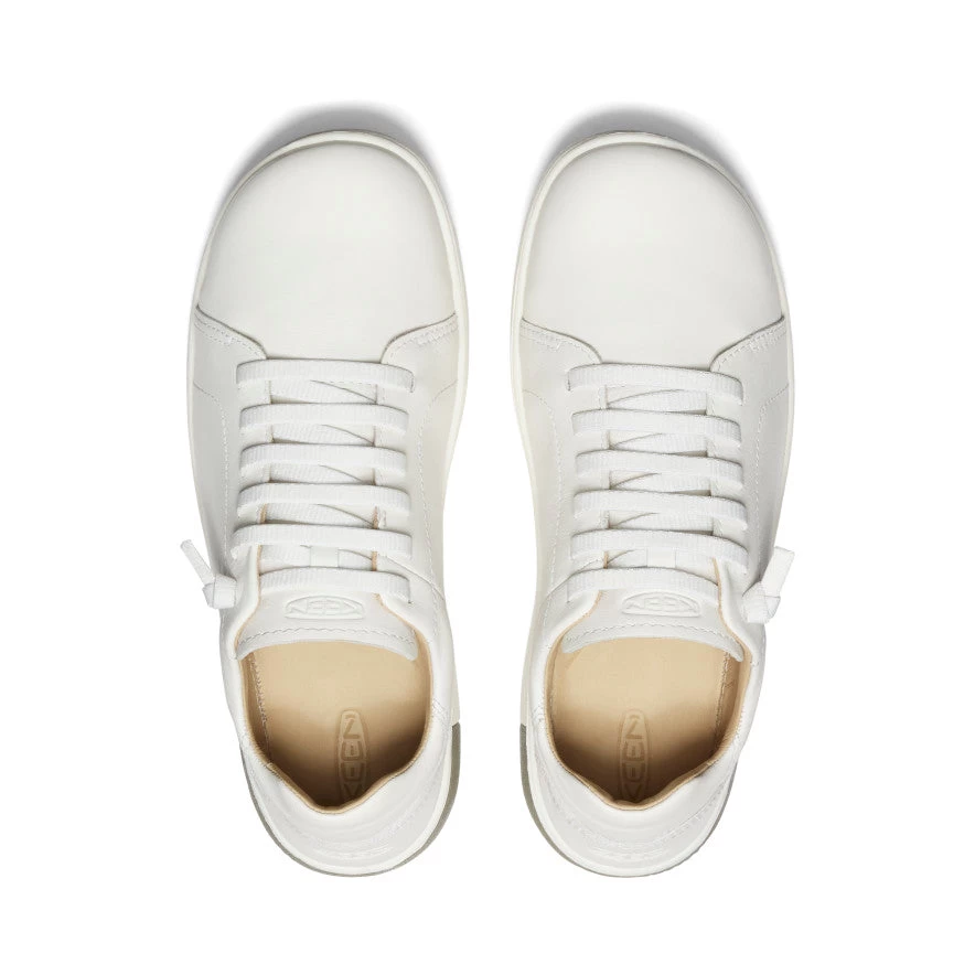 Keen Men's KNX Leather Sneaker | Star White/Star White 6 Keen Men's KNX Leather Sneaker | Star White/Star White - Image 4