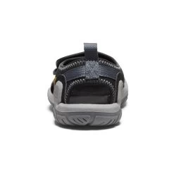Keen Little Kids' Knotch River Open-Toe | Black/Steel Grey -Keen d61aa664cbe983290d923bdc2d2db858c05f33f1