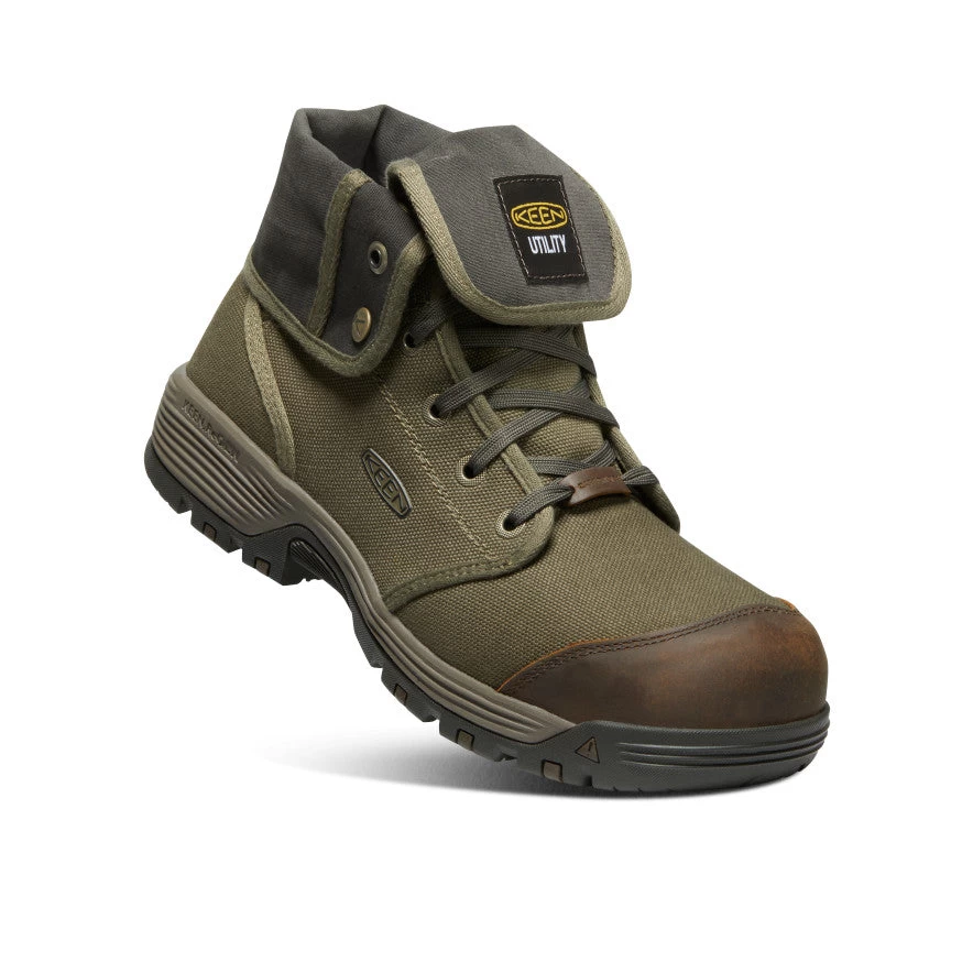 Keen Men's Roswell Mid (Carbon-Fiber Toe) | Military Olive/Black Olive 5 Keen Men's Roswell Mid (Carbon-Fiber Toe) | Military Olive/Black Olive - Image 3