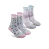 Keen Kids' Comfy Crew Socks 2-Pack | Feather Yeti Print -Keen e98ccd35272d986969c26bb39745d2585c77095b