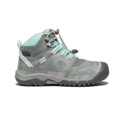 Keen Big Kids' Ridge Flex Waterproof Boot | Grey/Blue Tint
